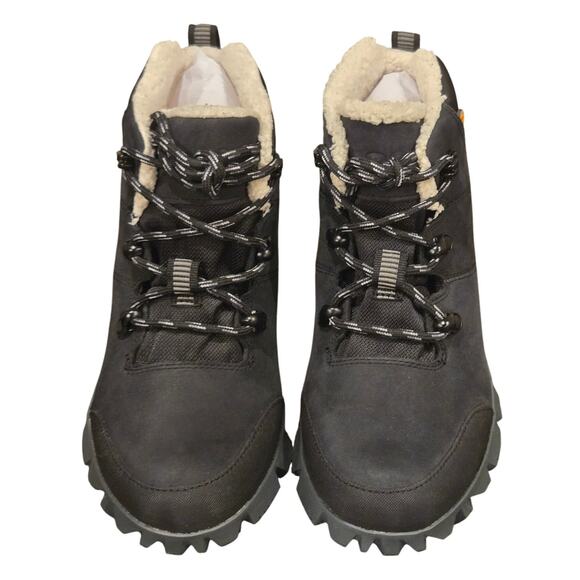 BOGS Arcata Urban Leather Mid Boot Leather Waterproof Cushion Black Size 6 NIB - Picture 2 of 13